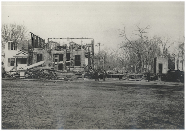 Milford town hall fire 1915